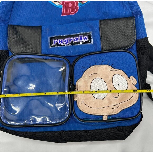 VINTAGE 1999 Rugrats Backpack - Viacom Nickelodeon - Blue - Tommy Pickles - Picture 12 of 13